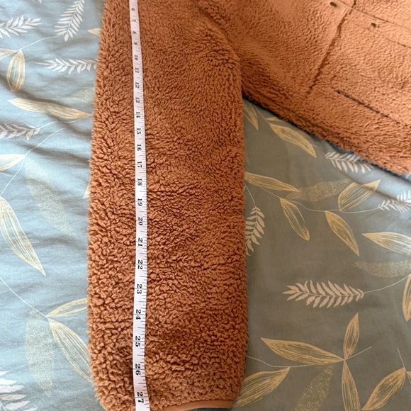 Sonoma Tan Teddy Jacket with Button Closure - Picture 6 of 6